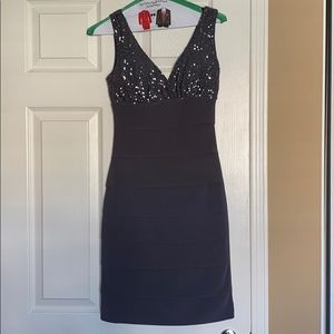 Gray Sequin Dress